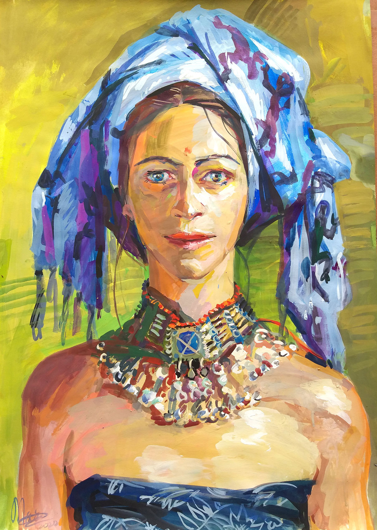 Blue-turban